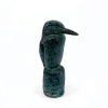 Barbara de Clercq: IJsvogel op laag paaltje, brons,, 13 x 4,5 x 7 cm. 700 euro