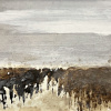 Brenda van der Zee: Land-Art small, gemengde techniek op papier, 11,5 x 15,5 cm. 75 euro