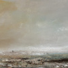 Brenda van der Zee: Land-Art, olieverf/mixed media op paneel, 31 x 60 cm. 475 euro