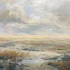 Dimitri Feenstra: Aan het wad (2026), acryl op paneel, 23 x 33 cm. 295 euro