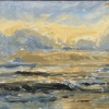 De Noordzee (2021) olieverf op paneel, 23 x 52 cm