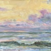 De Noordzee (2021) olieverf op paneel, 23 x 52 cm