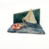 Edith Madou: Sailing, keramiek, 6 x 12 x 6 cm. 40 euro
