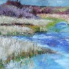 Ellen Geerts: Rietvlakkie, olieverf op doek, 40 x 80 cm. 1.450 euro