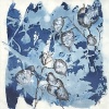 Ellen Geerts: Judaspenning, gemengde techniek op papier, 22 x 22 cm