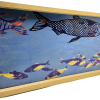 Maurice Christo van Meijel: Aquarium III (2026) monoprint op perspex, 26 x 52,5 cm. 325 euro