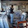 7 februari 2013: Remmelt op atelierbezoek bij Ineke van Harten in Zwolle (foto door Ineke van Harten)