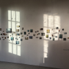 Marieke Peters op de achterwand van de galerie (winter 2024-2025)