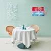 Marian Smit en Maurice Christo van Meijel: Witte riddersporen (2018) en monoprint Koolzaadveld (2020) in restaurant Bij Jef, Den Hoorn