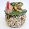 Gerrie Lulof: Kikker II (2025), aardewerkk, 13 x 12 x 12 cm. 225 euro