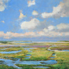 Gert-Jan Veenstra: De Slufter Texel, acryl op doek, 70 x 100 cm. 3.200 euro