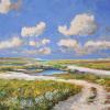 Gert-Jan Veenstra: De Slufter Texel, acryl op doek, 70 x 100 cm. 3.200 euro