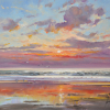 Gert-Jan Veenstra: Strand Texel, olieverf op paneel, 20 x 25 cm. 495 euro