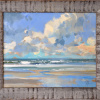 Gert-Jan Veenstra: Strand Texel, olieverf op paneel, 31 x 36 cm. 595 euro