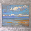 Gert-Jan Veenstra: Strand Texel, olieverf op paneel, 33 x 39 cm. 595 euro