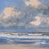 Gert-Jan Veenstra: Strand Texel, acryl op doek, 76 x 106 cm. 3.200 euro