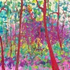Gertjan Scholte-Albers: Magenta Depth (2022) olieverf op doek, 50 x 100 cm. 1.500 euro