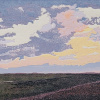 Grietje Postma: 2025-VI, houtdruk 7/25, 27 x 47 cm. 295 euro