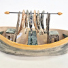 Edith Madou: Droge rije, keramiek, 18 x 18 x 35 cm. 295 euro