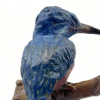 VERKOCHT Arno Goossens: IJsvogel op takje, brons 2/12, 18 x 13 x 11 cm.