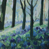 Iris Duchateau: Boshyacinten (2026), olieverf op paneel, 21 x 27 cm. 225 euro