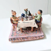 Jeannet Klement: Dinner for two (2015), terracotta, 18 x 40 x 26 cm. 2.450 euro