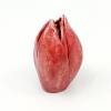 Jolet Leenhouts: Rode tulp I (2024), aardewerk, ca 7 cm. 35 euro