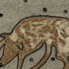 Kathja Smits: Hond (2025), steengoed, 11,5 x 15,5 x 3 cm. 125 euro