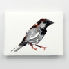 Laura Hoek: Mus (2024), olieverf op papier, 6 x 8 cm. 47,50 euro