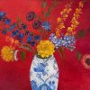 Maartje Strik: Het forever boeket (2025), olieverf op linnen, 63 x 73 cm, 975 euro