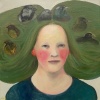 Maartje Strik: Vogels in je haar (2020), olieverf op linnen, 43 x 43 cm. 750 euro