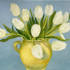 Maartje Strik: Klassiekers in een stenen vaas (2025), olieverf op linnen, 35 x 39 cm. 550 euro