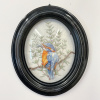 Marianne Aulman: IJsvogel 3, mixed media, 21 x 18 cm. 175 euro