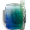 Marieke Peters: Patch up nature CXXXVI, glas, 10 x 7 x 1,5 cm. 80 euro