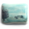 Marieke Peters: Morning light, mixed media op keramiek, 5,5 x 7,5 x 2 cm. 130 euro