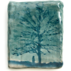 Marieke Peters: Softly woven, mixed media op keramiek, 17 x 14 x 2 cm. 360 euro