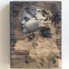 Head full of dreams #1 (2018) multiple - mixed media op hout, 10 x 7 cm