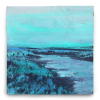 Marieke Peters: Blurred by the horizon, mixed media op hout, 18 x 18 cm. 360 euro