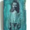 Marieke Peters: Fading, mixed media op hout, 14,5 x 10,5 cm. 270 euro