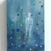Marieke Peters: Funny thoughts, mixed media op hout, 18 x 12 cm. 350 euro