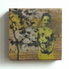 Marieke Peters: Little pieces, mixed media op hout, 14 x 14 x 3 cm. 300 euro
