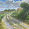 Marleen Bakker: Fluitekruid in de Butedieck (2026), olieverf op linnen, 43 x 63 cm. 790 euro