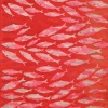 Rode zee (2022) monoprint, 53 x 43 cm. 200 euro