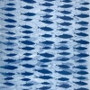 Blauwe vissen (2020) monoprint op papier op doek, 40 x 30 cm
