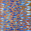 Maurice Christo van Meijel: Haringschool II (2026) monoprint, 53 x 43 cm. 200 euro