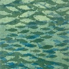 Maurice Christo van Meijel: Groene wereldzee (2023) drukinkt op papier op doek, 35 x 24 cm. 225 euro