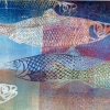 Maurice Christo van Meijel: Noordzeevis I, monoprint, 30 x 77 cm. 500 euro