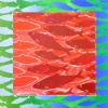 Aquarium 2 (2022) monoprint, 21 x 21 cm