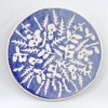 Micromos (2023) (onder)glazuur op aardewerk, Ø 20 cm. 100 euro