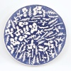 Micromos (2023) (onder)glazuur op aardewerk, Ø20 cm. 100 euro